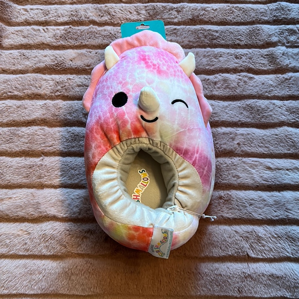 Trinity the Dino Squishmallow Slippers